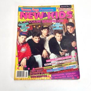 NEW KIDS ON THE BLOCK Spring 1990 color scrapbook Magazine Special No. 7 Edition